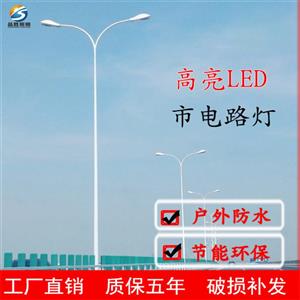 台北12米13米高低臂双头LED路灯-配合招投标